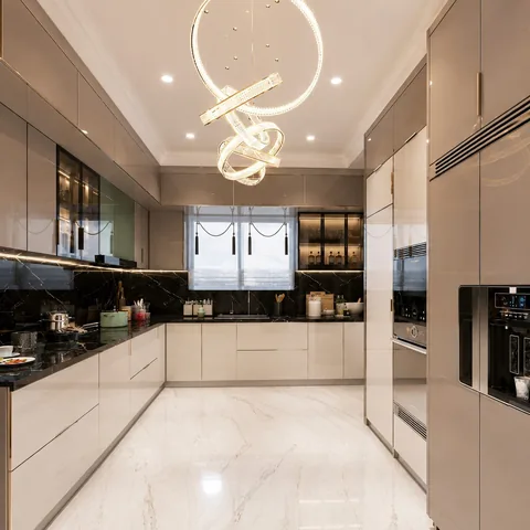 A contemporary fitted kitchen in a high specification finish